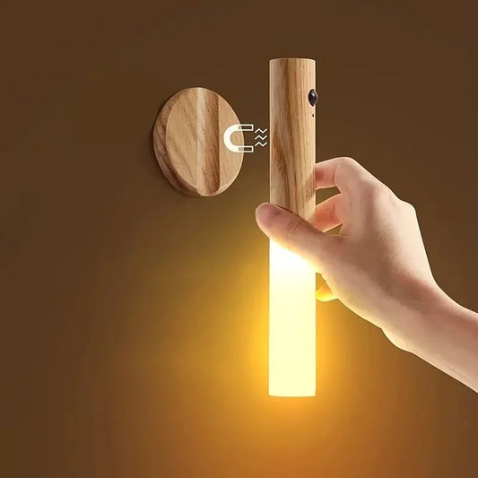 1pc Intelligent Human Body Induction Night Light, LED Rechargeable Corridor Cabinet Wall Light,